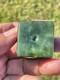 NZ Nephrite Maori Greenstone Pounamu Dark Core MARSDEN Jade 32mm CUBE Table DICE