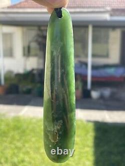 NZ Nephrite Maori Greenstone Pounamu Des TRANSLUCENT MARSDEN FLOWER JADE Pendant