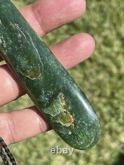 NZ Nephrite Maori Greenstone Pounamu Des TRANSLUCENT MARSDEN FLOWER JADE Pendant
