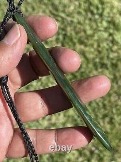 NZ Nephrite Maori Greenstone Pounamu Des TRANSLUCENT MARSDEN FLOWER JADE Pendant