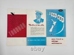 Nac New Zealand National Airways Corporation Vintage 1 Million Miles Brochure