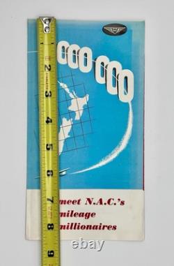 Nac New Zealand National Airways Corporation Vintage 1 Million Miles Brochure