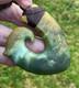 Nathan Jerry Nz Raukaraka Pounamu Greenstone Flower Jade Maori Hei Matau Hook
