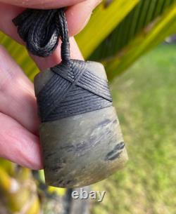 Nathan Jerry Nz Totoweka Rare Pounamu Greenstone Jade Small Maori Hei Toki Adze