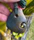 Nathan Jerry Rare Nz Deep Blue Ochre Fuchsite Aotea Stone Inlaid Maori Koru