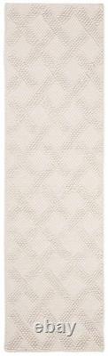 Natura Collection Runner Rug 2'3 x 6', Ivory & Beige, Handmade New Zealand