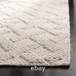 Natura Collection Runner Rug 2'3 x 6', Ivory & Beige, Handmade New Zealand
