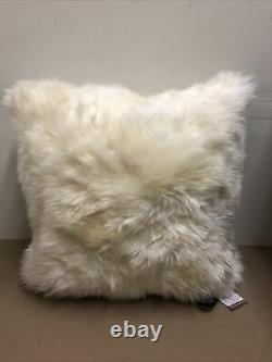 Natures Collection Ivory New Zealand Sheepskin Pillow 24 x 24