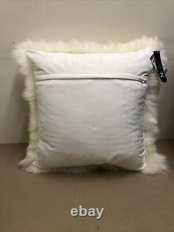 Natures Collection Ivory New Zealand Sheepskin Pillow 24 x 24