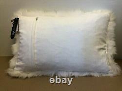 Natures Collection New Zealand Sheepskin Ivory Pillow 14 x 24