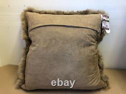 Natures Collection New Zealand Sheepskin Pillow Taupe