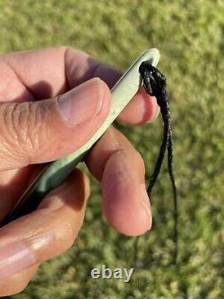 Nephrite Maori Greenstone Pounamu Des's New Zealand MARSDEN JADE 2 TONE Pendant