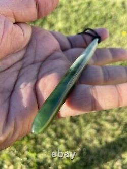 Nephrite Maori Greenstone Pounamu Des's New Zealand MARSDEN JADE 2 TONE Pendant