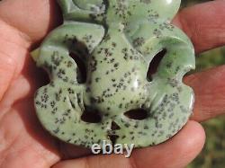 Nephrite Maori JADE Greenstone Pounamu DESs New Zealand Medium KOKOPU HEI TIKI