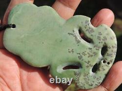 Nephrite Maori JADE Greenstone Pounamu DESs New Zealand Medium KOKOPU HEI TIKI