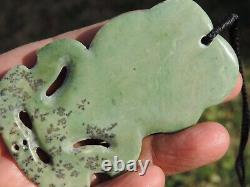 Nephrite Maori JADE Greenstone Pounamu DESs New Zealand Medium KOKOPU HEI TIKI