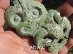 Nephrite Maori JADE Greenstone Pounamu DESs New Zealand Medium KOKOPU HEI TIKI