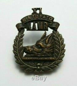 New Zealand 11th (North Auckland) Mounted Rifles squadron Cap Badge Raised 1911