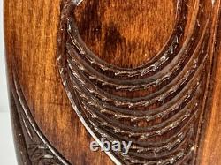 New Zealand 15 Replica Carved Kotiate Hand Club-Brown Wooden Decor