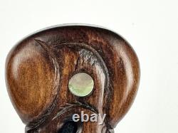 New Zealand 15 Replica Carved Kotiate Hand Club-Brown Wooden Decor