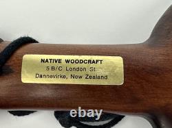 New Zealand 15 Replica Carved Kotiate Hand Club-Brown Wooden Decor