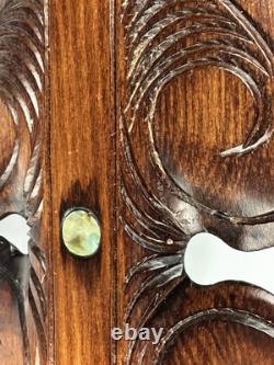 New Zealand 15 Replica Carved Kotiate Hand Club-Brown Wooden Decor