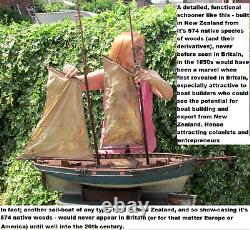 New Zealand 1850s SCHOONER-MANiA. KAURi. TRENAiL. DARiNG. Bezos' boat