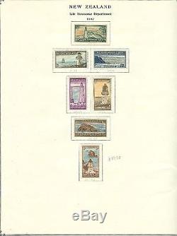 New Zealand 1855-1949 M&U POWERFUL Collection On Album Pages US$1,300