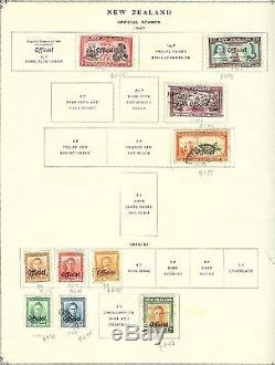 New Zealand 1855-1949 M&U POWERFUL Collection On Album Pages US$1,300