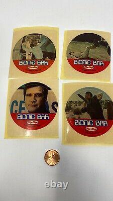 New Zealand 1976 Tip Top Ice Cream Bionic Bar 6 million dollar Man set 12 unused