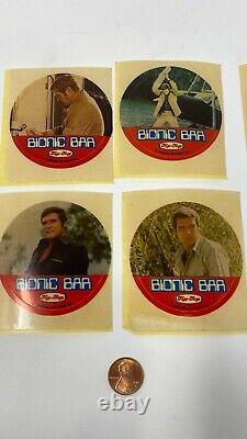 New Zealand 1976 Tip Top Ice Cream Bionic Bar 6 million dollar Man set 12 unused