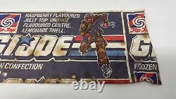 New Zealand 1987 G. I. Joe RARE Tip Top Ice Cream popsicle Wrapper Wow very rare