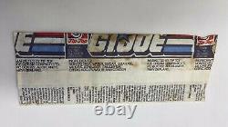 New Zealand 1987 G. I. Joe RARE Tip Top Ice Cream popsicle Wrapper Wow very rare