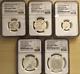 New Zealand 1990 Silver 5 coin Set Coin Set NGC PF 68 69 70