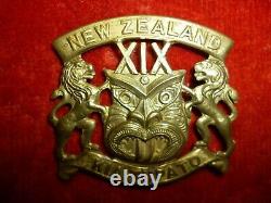 New Zealand 19th New Zealand Reinforcements Cap Badge ANZACS