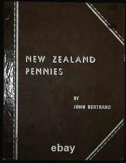 New Zealand 1 Penny 1940-1965 COMPLETE 28 Coin 1P NZ Bertrand Folder Collection