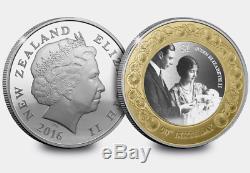 New Zealand 2016 -Silver $1 Proof Coin- 1 OZ Queen Elizabeth II 90th Birthday