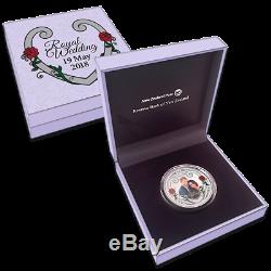 New Zealand- 2018- Silver $1 Proof Coin- 1 OZ Royal Wedding Prince Harry& Meghan