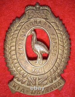 New Zealand 22nd Reinforcements WW1 Cap Badge, Oldham 4/104