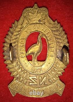 New Zealand 22nd Reinforcements WW1 Cap Badge, Oldham 4/104