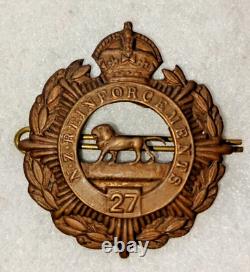 New Zealand 27th Reinforcements WW1 Cap Badge