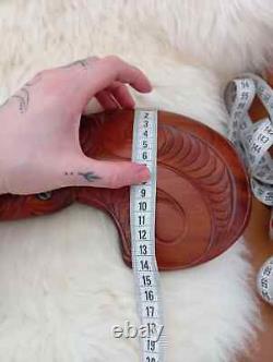 New Zealand 38 cm Maori Wahaika Wooden Tribal Mere Patu Hand Carved Paddle Club