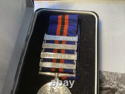 New Zealand 4 bar General Service Medal (Warlike). Specimen. A92