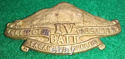 New Zealand 4th Batt'n 11th (Taranaki Rifles) Regiment Cap Badge, Old 6/111