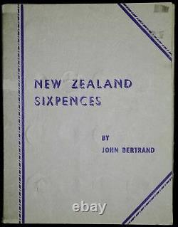 New Zealand 6 Pence 1933-1965 COMPLETE 35 Coin 6P NZ Bertrand Folder Collection