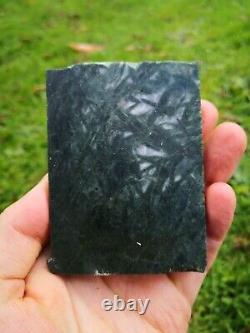 New Zealand Aotea stone Rare kyanite fuchite mix slab lapidary carving taonga