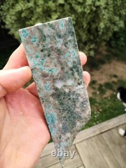 New Zealand Aotea stone Rare kyanite fuchite mix slab lapidary carving taonga