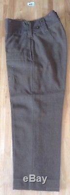 New Zealand Army Battle Dress Trousers, Dated 1940s. Reenactment WW2 Uniform