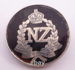 New Zealand Army Ww1 Silver Tortoiseshell Sweetheart Badge / Brooch