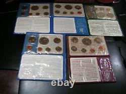 New Zealand, Australia and Belgium BU coin sets. Lot of 13